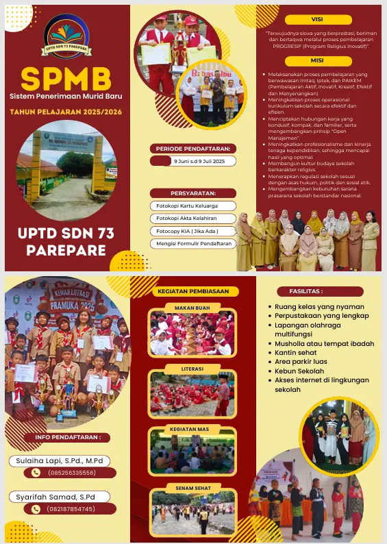 brosur-UPTD SD NEGERI 73 PAREPARE